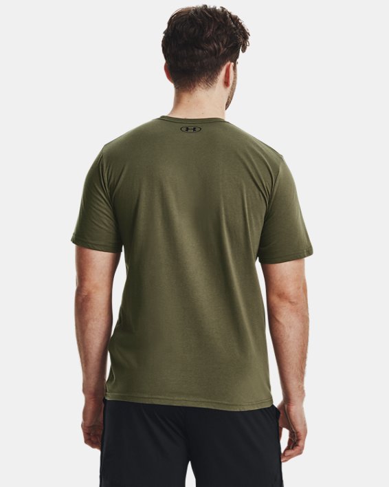 Men's UA Sportstyle Left Chest Short Sleeve Shirt, Green, pdpMainDesktop image number 1